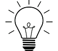 black and white icon for lightbulb