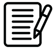 black and white icon for document page