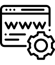 black and white icon for custom woocommerce development