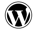 black and white icon for wordpress development