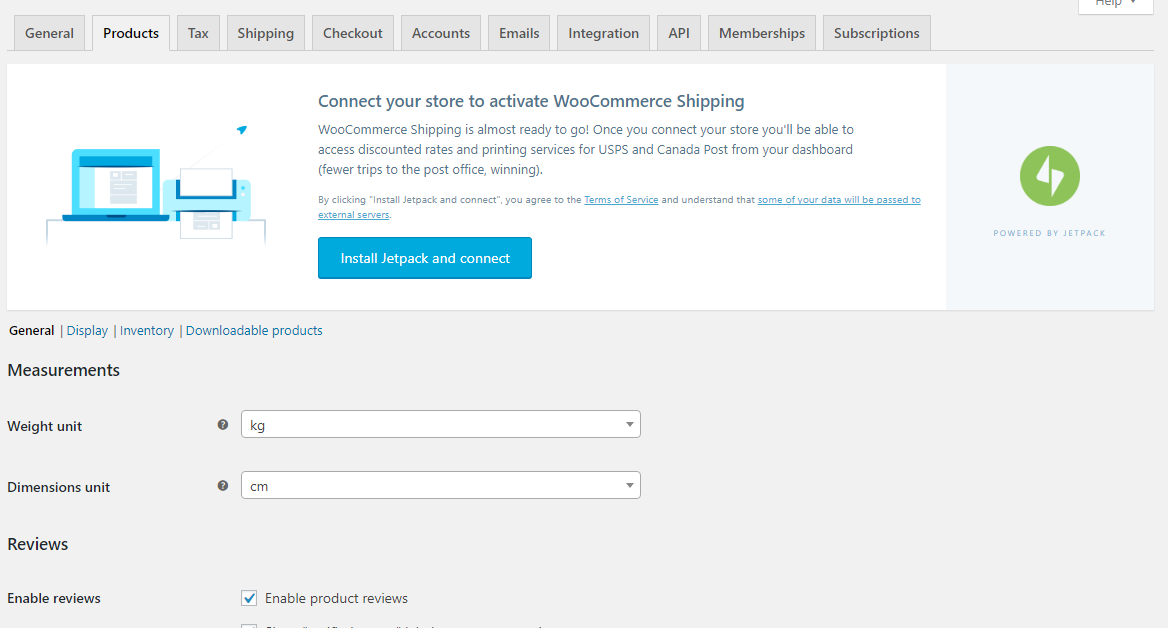 WooCommerce Products Settings