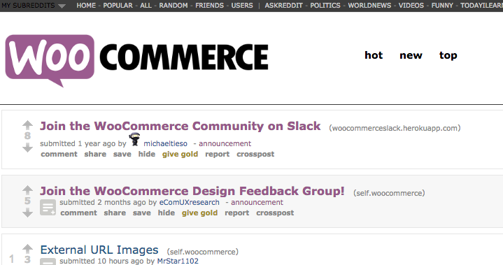 WooCommerce Subreddit