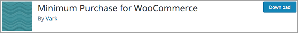 Minimum Purchase for WooCommerce