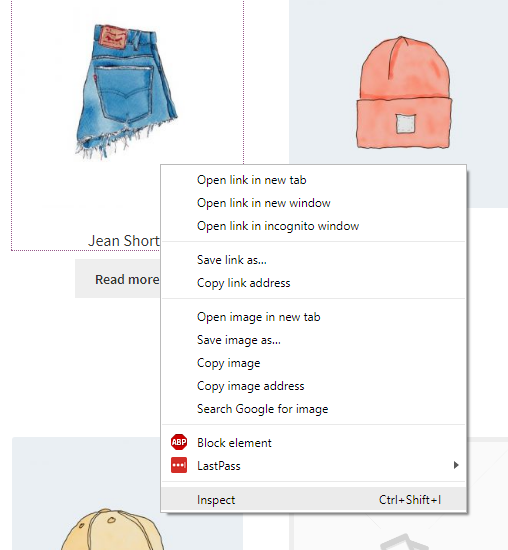 Inspect Image in Browser