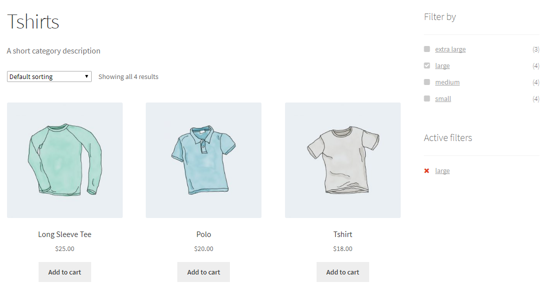 Tshirts Category User View Woo