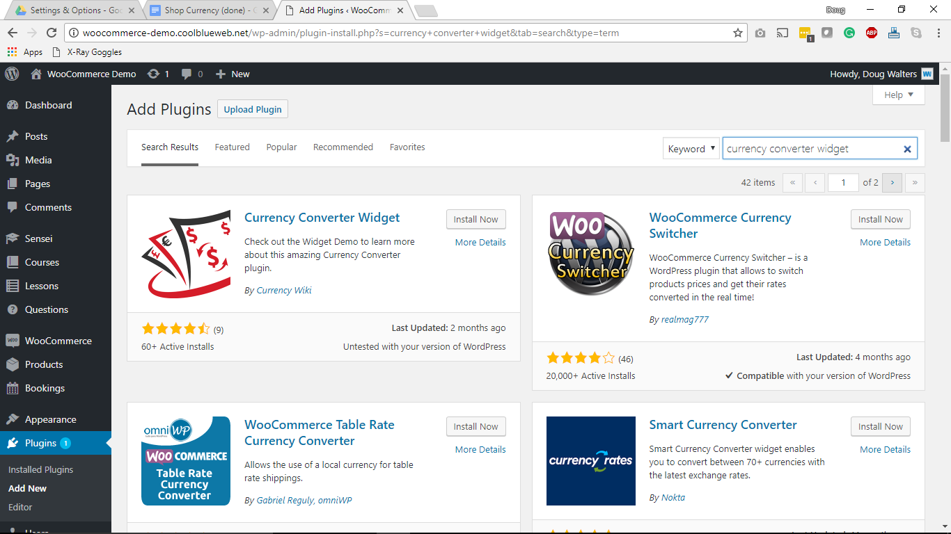 WooCommerce Currency Converter Widget