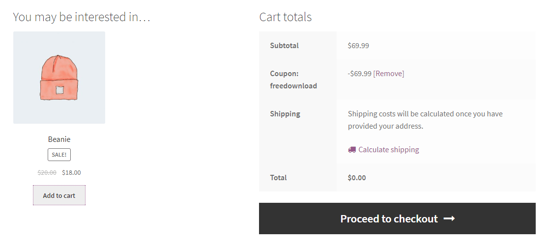 Cart Upsell WooCommerce