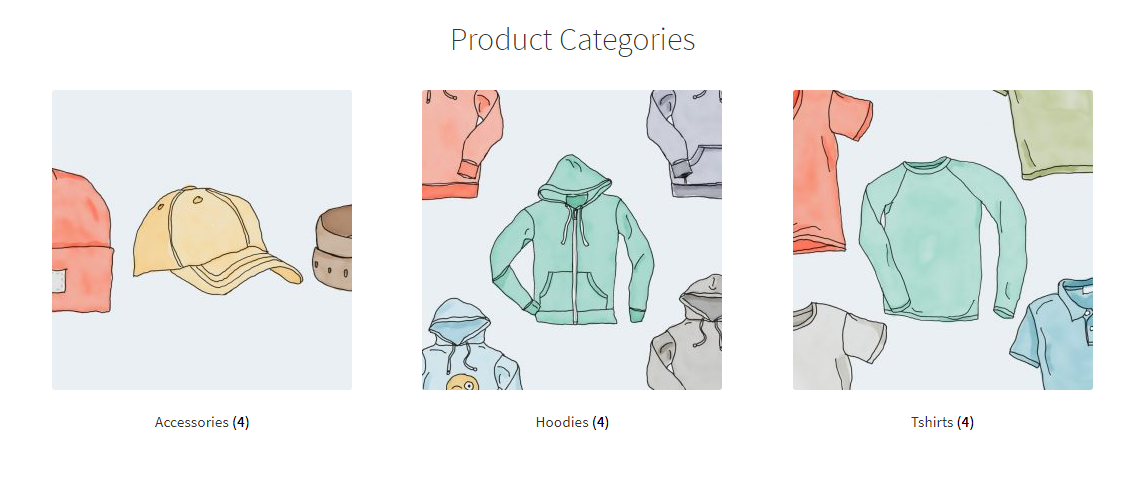 Product Categories Site Page Woo
