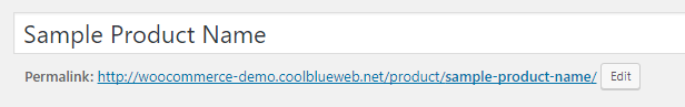 Woo Sample Product Name Permalink Edit
