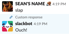 ouch slackbot response