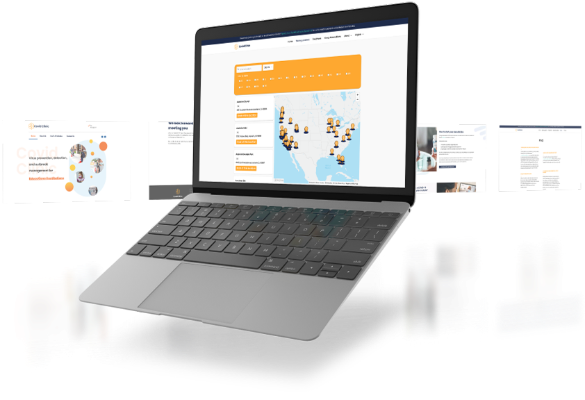covid clinic image of laptop 