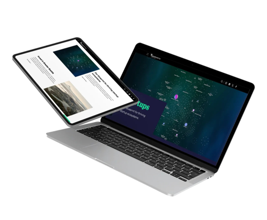 greater seattle partners website on laptop 