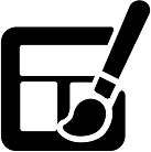 black and white logo  theme development 